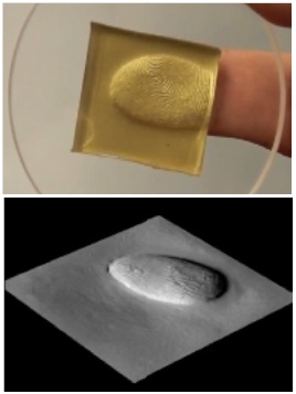 Submicron Depth Resolution microscope Gel-Eye sample example