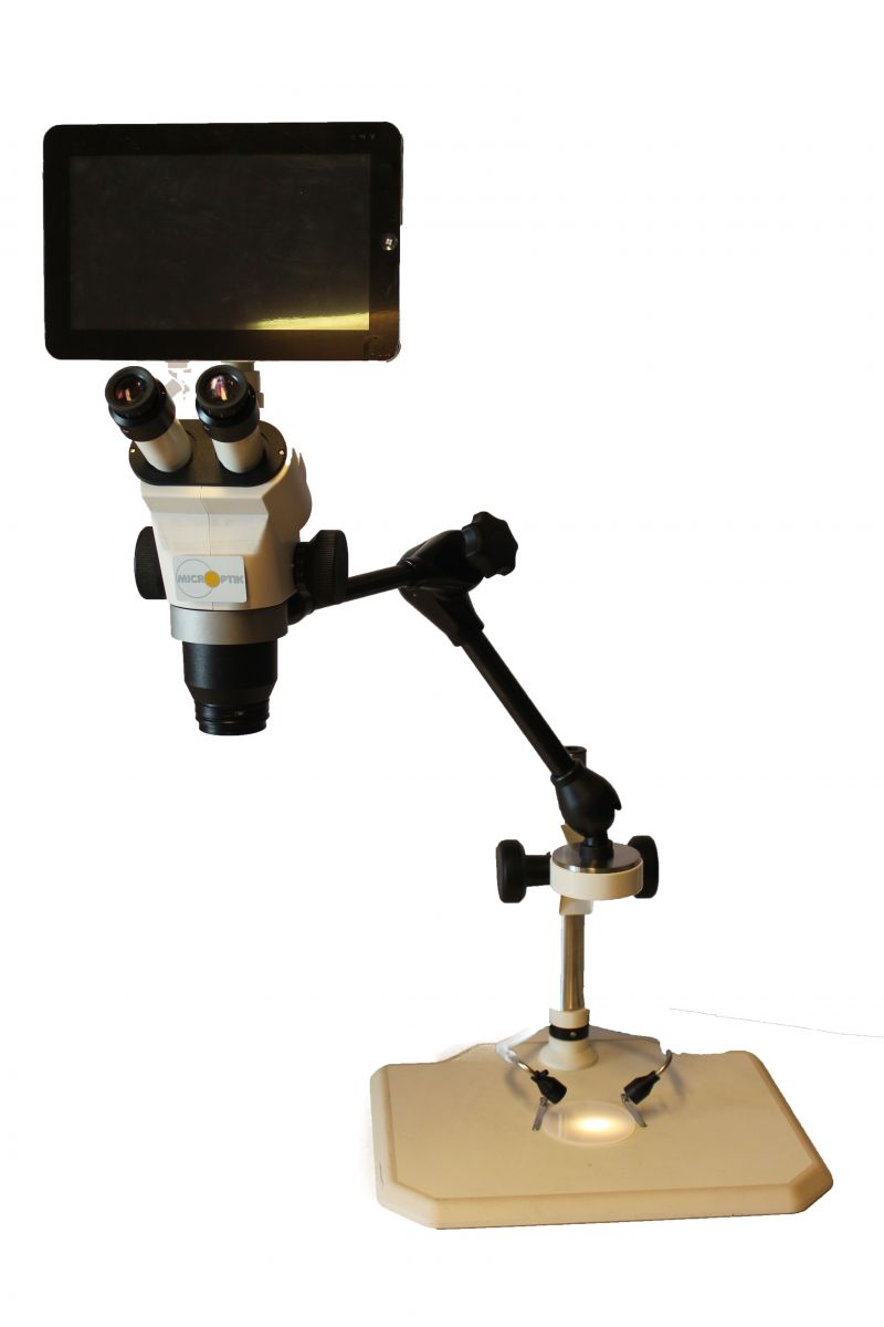 microptik microscope boom stand smart-eye pad