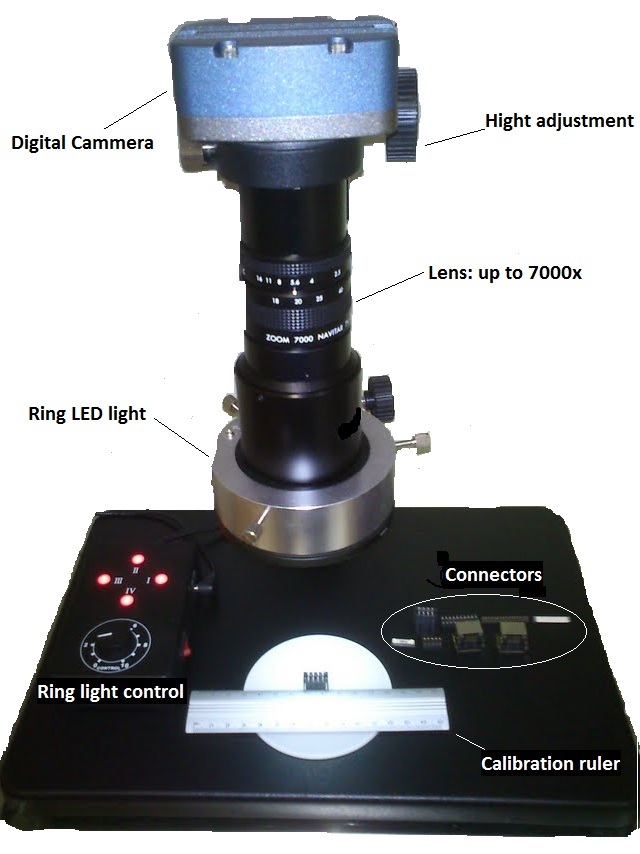 Co planarity Test microscope system